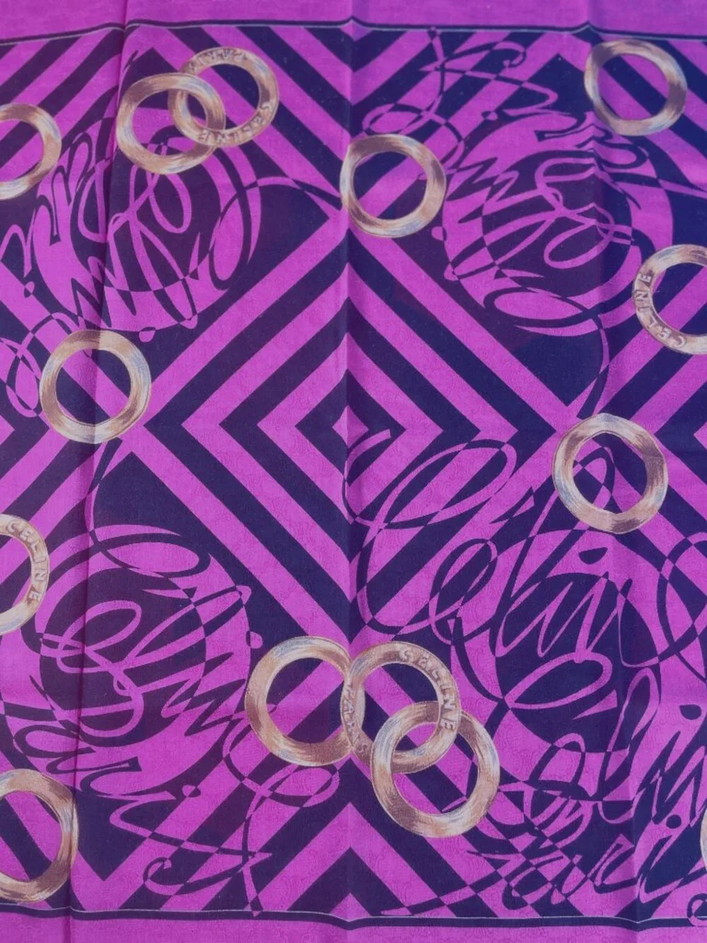 Vintage Celine Cotton Scarf